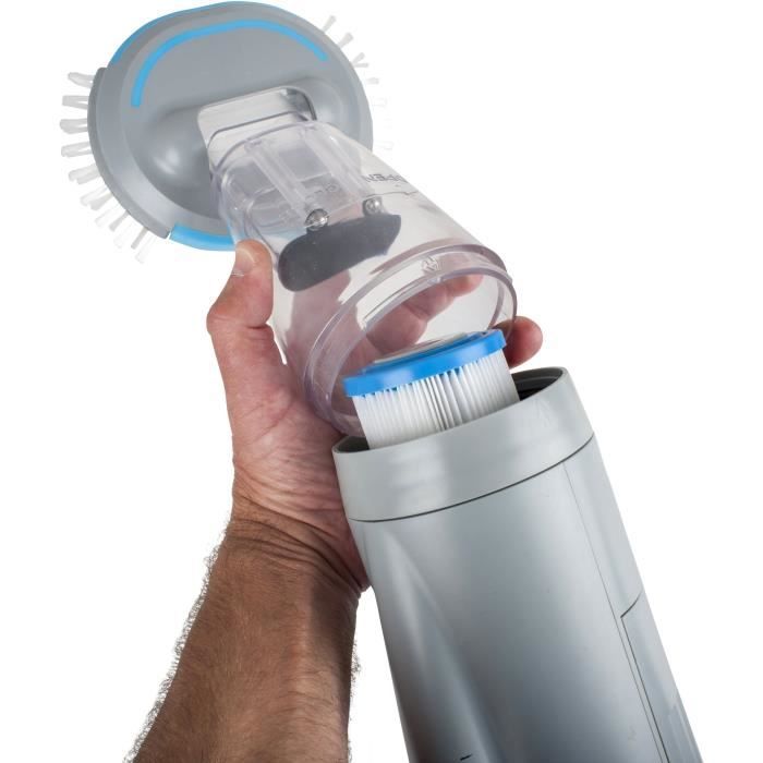 Nettoyeur de fond à batterie pour spas et piscines hors sol Équipé d'un filtre à cartouche - vue 4