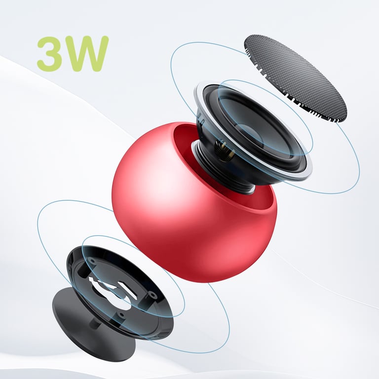 Mini Enceinte Sans fil Bluetooth Autonomie 3h Design Ultra compact Neuf - vue 2