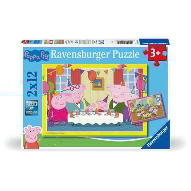 Puzzle infantil Peppa Pig - 2 puzzles de 12 piezas