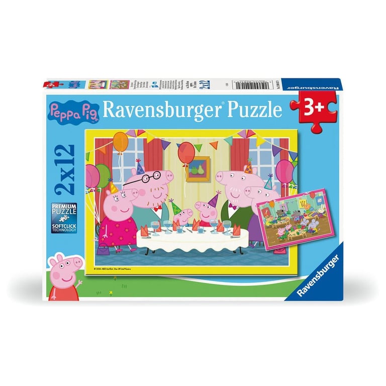 Ravensburger Puzzle Enfant Puzzles 2x12 p Les Aventures de Peppa Pig Dès 05574 - vue 5