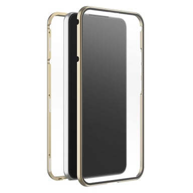 Coque de protection ''360° Glass'' pour Samsung Galaxy S22 (5G), or