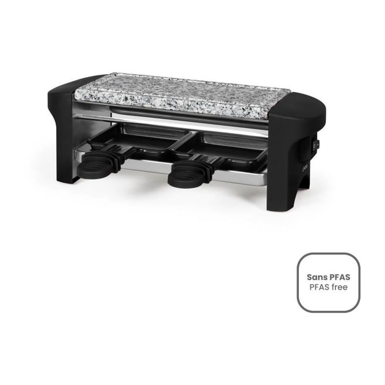 Appareil a raclette 2 personnes - LIVOO - DOC156N - 350W - 2 personnes - Plateau amovible en granite - Bouton on/off - Neuf