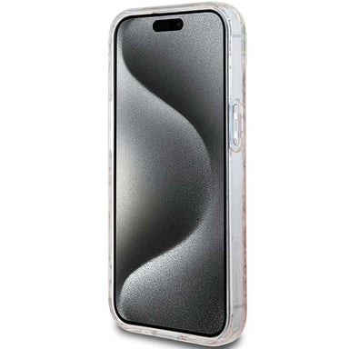 Custodia Hello Kitty per iPhone 15 6.1'' rosa Custodia rigida IML Gradient Electrop Crowded Kitty Head