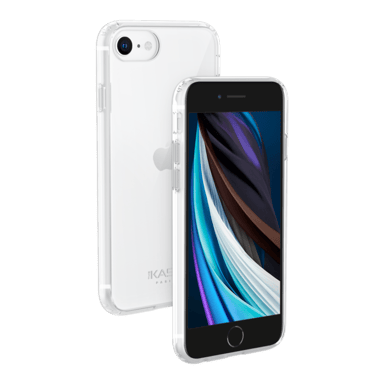 Guscio ibrido antibatterico invisibile per iPhone 6/6s/7/8/SE 2020/SE 2022, trasparente