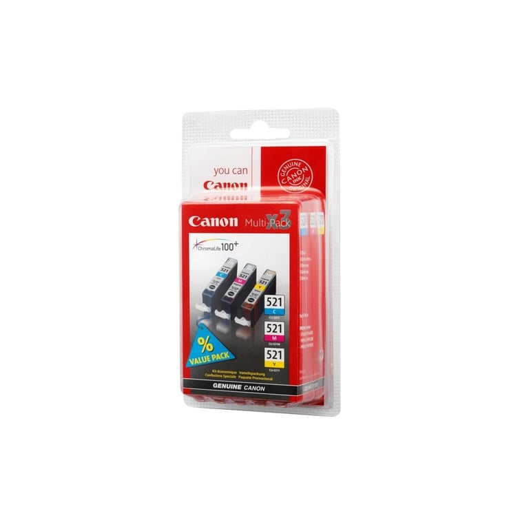 Canon CLI 521 C/ /Y - vue 2