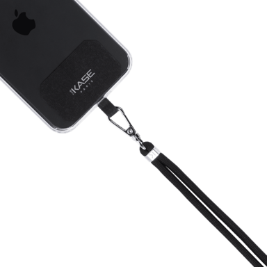 Tracolla universale e linguetta di fissaggio, nero notte