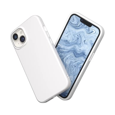 RHINOSHIELD Coque Compatible avec [iPhone 14] SolidSuit - Coque Fine avec Technologie d'absorption des Chocs et Finition Premium Matte - Blanc Classic