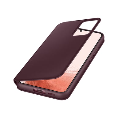 Samsung EF-ZS906C coque de protection pour téléphones portables 16,8 cm (6.6'') Folio porte carte Bourgogne Samsung Galaxy S22 +
