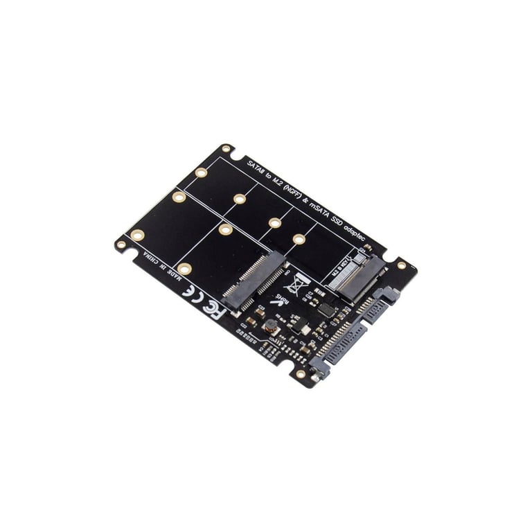 Adaptateur MicroConnect M.2 ou mSATA vers SATA 2.5 – Compatible M.2 2230/2242/2260/2280 - vue 2