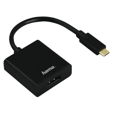 Hama USB-C/DisplayPort adaptateur graphique USB 3840 x 2160 pixels Noir