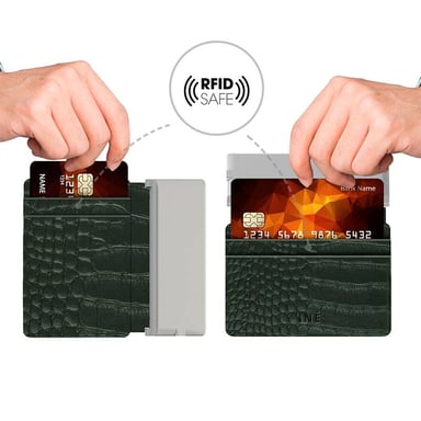 Iné • The Wallet Recycled Leather Alligator