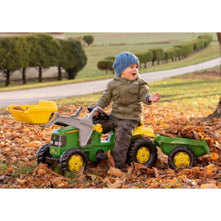 Tracteur à pédales Rolly Toys avec remorque rollyKid John Deere pour enfants de 2 5 à Neuf - vue 3