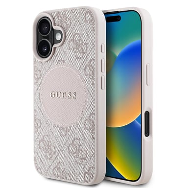 GUESS 3666339426774 coque de protection pour téléphones portables 16 cm (6.3'') Housse Rose Apple (brand) Apple iPhone 16