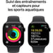 Apple Watch Series 10 OLED 46 mm Digital 416 x 496 Pixeles Pantalla táctil Negro Wifi GPS (satélite)