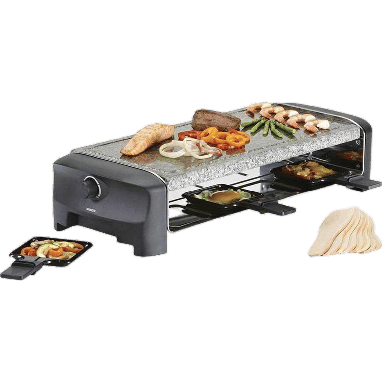 Gril Raclette Princess 162830 – 1300W, 8 Poêlons, Pierre à Cuire - vue 3