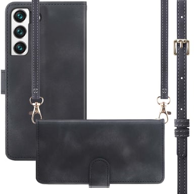 imoshion Etui de télephone portefeuille avec cordon pour Samsung Galaxy S21 FE - Noir