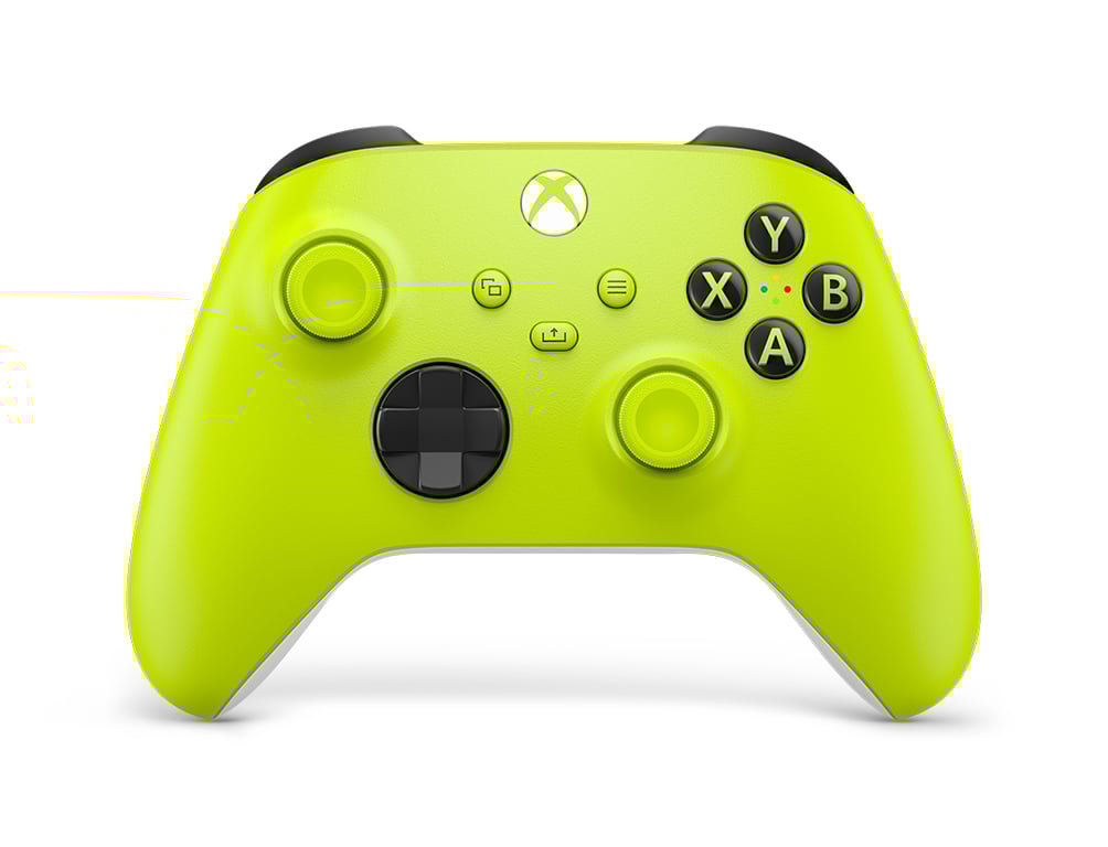 Manette Xbox Series sans fil nouvelle génération – Electric Volt – Jaune – Xbox Series / Xbox One / PC Windows 10 - Jaune - Neuf
