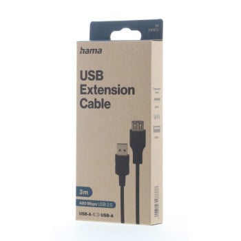 Hama 00300073 Cavo USB 2.0 3 m USB A Nero