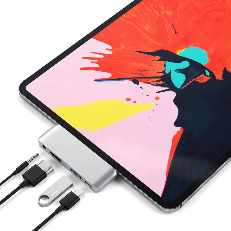 Adaptateur Satechi Hub USB Type C Mobile Pro - vue 8