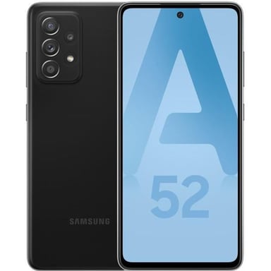 Samsung Galaxy A52 4G 128 Go, Noir, débloqué