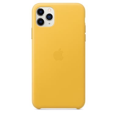 Custodia in pelle per iPhone 11 Pro Max Giallo