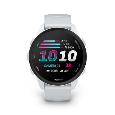Garmin Forerunner 70 GPS Montre de sport AMOLED 1,2'' Moniteur fréquence cardiaque Notifications 5 ATM Blanc 42,6 mm