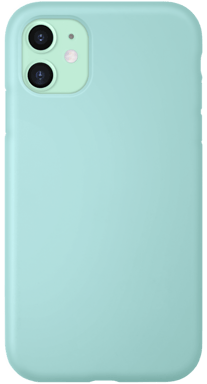 Coque antichoc en gel de silicone doux pour Apple  iPhone 11, Vert Brumeux