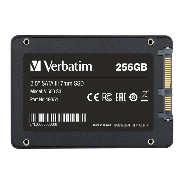 Verbatim Vi550 S3 SSD 256GB - Neuf