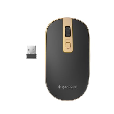 Gembird MUSW-4B-06-BG ratón Oficina Ambidextro RF inalámbrico Óptico 1600 DPI
