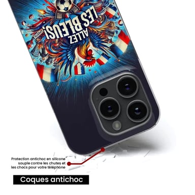 Funda de silicona - Compatible con Samsung Galaxy A73 5G - diseño allez les bleus