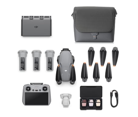 DJI Air 3s Fly More Combo 4 rotores Cuadricóptero 50 MP 3840 x 2160 Pixeles 4276 mAh Gris