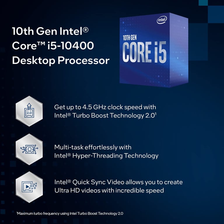 Intel Core i5 10400 2.9 GHz / 4.3 GHz - vue 3