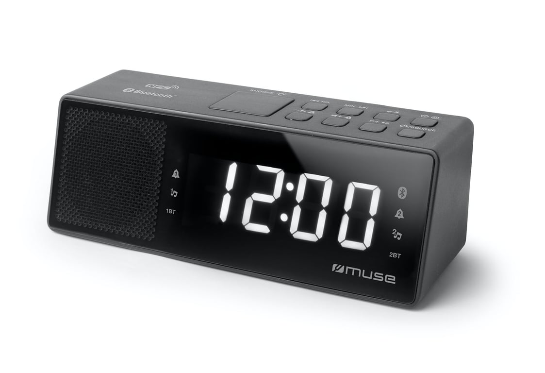 Radio Réveil MUSE M-172BT – Bluetooth, Double Alarme, Tuner PLL FM - vue 6