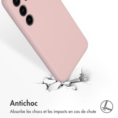 Accezz Coque Liquid Silicone pour Samsung Galaxy S24 - Rose