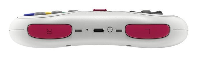 Mando Bluetooth de 8 botones 8bitdo M30, blanco compatible con Switch, Android y PC