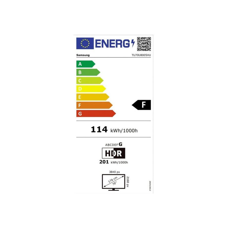 TV SAMSUNG LED 70U8005H 70 4K UHD 3840x2160 HDR10+ Smart TV 3 - vue 5