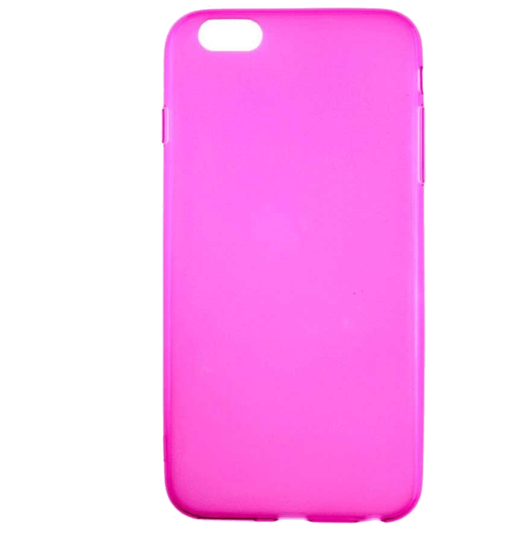 Coque silicone unie compatible Givré Rose Apple iPhone 6 Plus iPhone 6S Plus