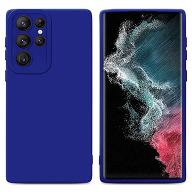 Coque pour Samsung Galaxy S22 ULTRA en FLUID BLEU Housse de protection Étui en silicone TPU flexible