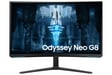 32'' Samsung Gaming Negro ODYSSEY NEO G8 3840x2160 VA Incurved 1000R 350 cd/m² 1ms 240Hz 2xHDMI 1xDP Soporte ajustable inclinación pivotante