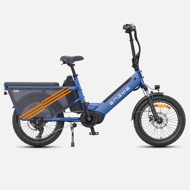 Bicicleta Eléctrica Engwe LE20 EU - Neumáticos De 20 Pulgadas Motor 250W Batería Doble 48V38.4AH Frenos Hidráulicos - Azul