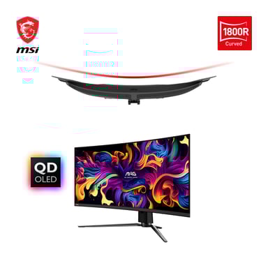 MSI MAG 341CQPDE QD-OLED 86,4 cm (34'') 3440 x 1440 pixel UltraWide Quad HD Flat Panel PC Monitor Nero