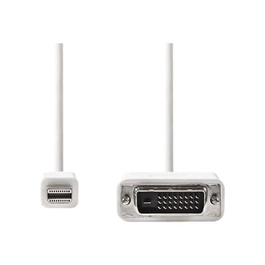 NEDIS Mini DisplayPort - DVI Cable - Mini DisplayPort Male  -  DVI-D 24+1-Pin Male - 2.0 m - Blanc