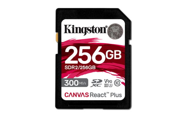 Kingston Technology Canvas React Plus 256 GB SD UHS-II Clase 10