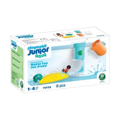 Playmobil 71775 Scivolo con serbatoio d'acqua , Playmobil junior aqua & tinti, 8 pezzi, Da 12 mesi