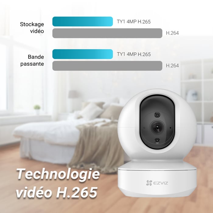 Ezviz TY1 Pro 2K Caméra de surveillance - vue 4
