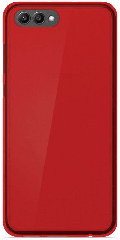 Coque silicone unie compatible Givré Rouge Huawei Honor View 10