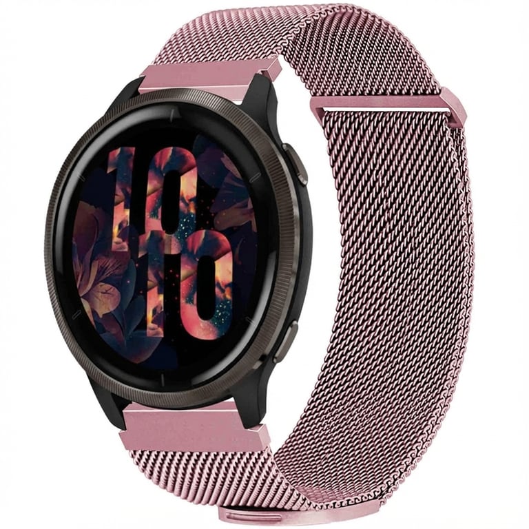 imoshion Bracelet magnétique milanais - Connexion universelle 22 mm - Taille M - Rose - Neuf