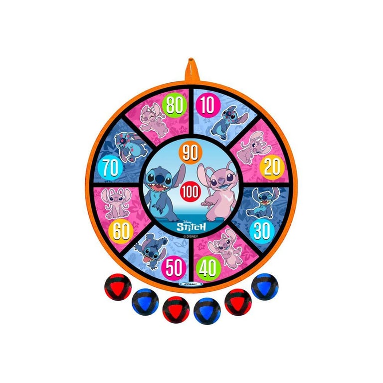 Disney Stitch Cible double face 36 cm avec 6 balles scratch - vue 5
