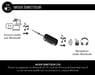 FORCE PLAY Adaptador de Audio Bluetooth 2 en 1 3.5mm Jack Transmisor y Receptor Negro