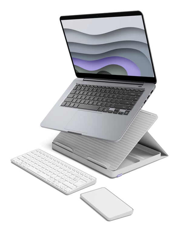 Clavier Logitech Casa Pop-Up Desk – Sans Fil Azerty avec Support et Pavé Tactile - vue 7
